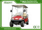 Red 6 Seater Club Car Golf Cart With Rain Cover , ADC 48V 3.7KW Motor